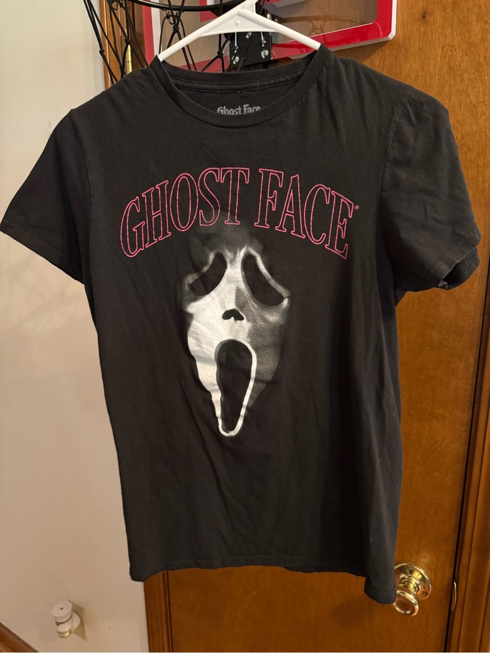 Ghost Face Graphic Tee - Black